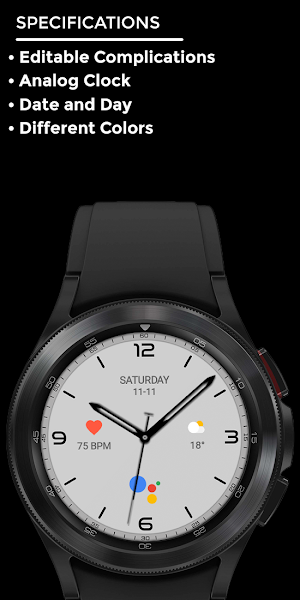 Night 45 - watch face Screenshot 3