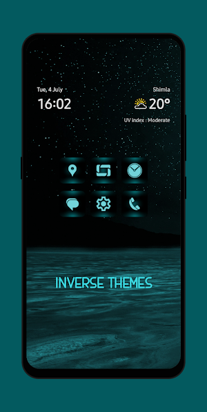 Teal Scope Icons Screenshot 0