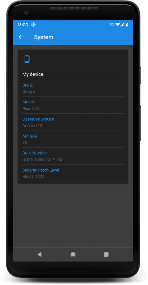 SYSTEM INFORMATION Screenshot 1