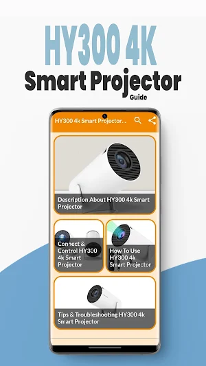 HY300 4k Smart Projector Guide Screenshot 1