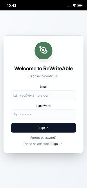 ReWriteAble Screenshot 0