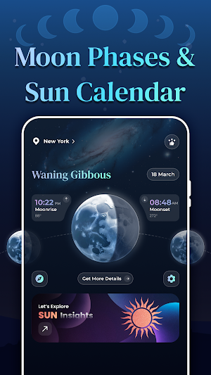 Moon Phases & Sun Calendar Screenshot 0