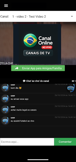 CanalOnline - TV ao vivo Screenshot 1