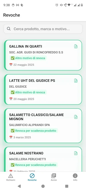 Sicurezza Alimentare Screenshot 1