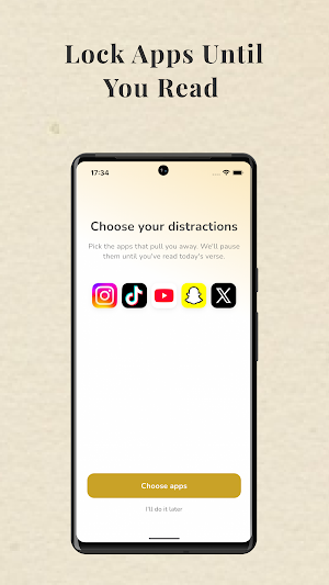 Psalmo: Daily Bible Verse Lock Screenshot 1