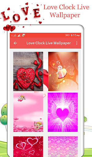 Love Clock Live Wallpaper Screenshot 1