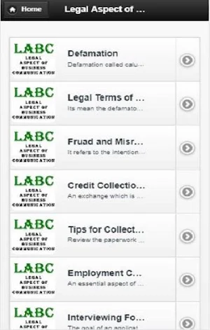 Legal Aspects of Communication Screenshot 0