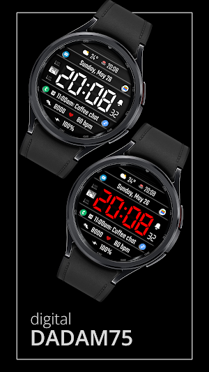 DADAM75 Digital Watch Face Screenshot 0