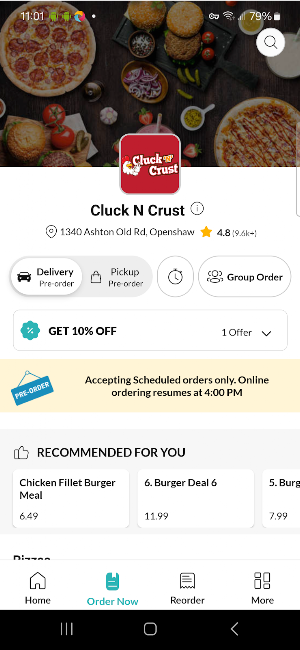 Cluck N Crust Screenshot 1