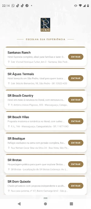 SR Hoteis Screenshot 3