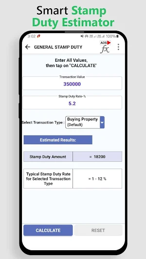 Stamp Duty Estimator Screenshot 1