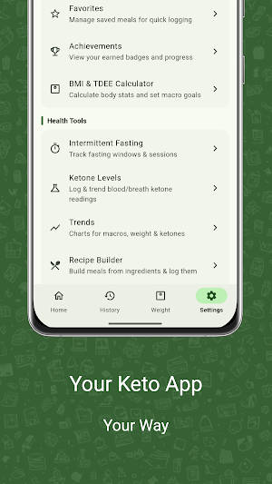 Keto Diet Log Screenshot 3