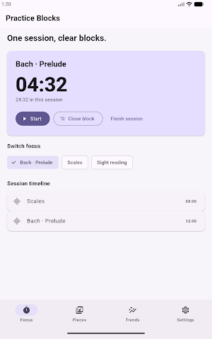 Practice Blocks Screenshot 2