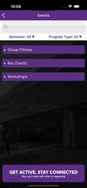 LSUHS Fitness Zone Screenshot 2
