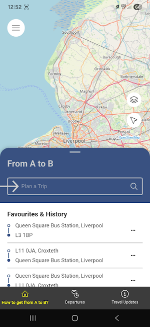 Merseytravel Journey Planner Screenshot 3