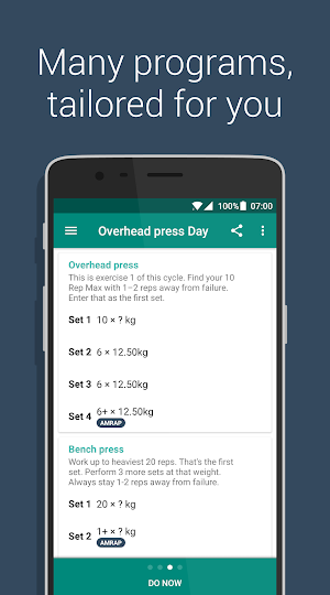Zero to Hero: The Workout App Screenshot 1