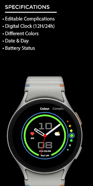 Night ver 72 - watch face Screenshot 3