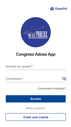 Congreso Adose App Screenshot 1