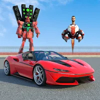 Real Monster Car: Toilet Games