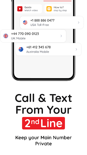 Second Phone Number: Simbuster Screenshot 1