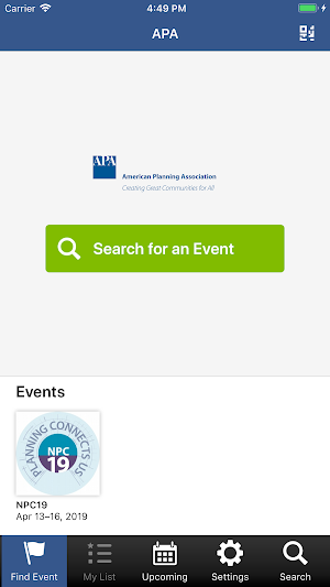 APA National Events Screenshot 0