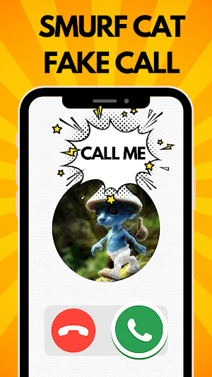 Smurf Cat: Fake Call Prank Screenshot 0