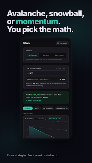 Unburden: Debt Payoff Planner Screenshot 2