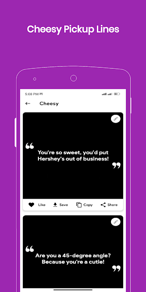 Pickup Lines - Flirt Messages Screenshot 1
