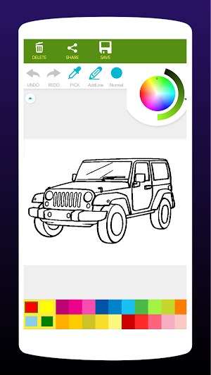 SUV Car Coloring Book Screenshot 0
