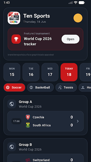 Ten Sports - Live Matche Score Screenshot 0