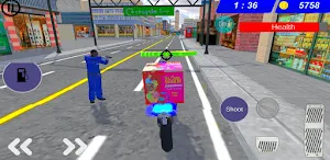 Ice Cream Bike Rush Race Game Screenshot 3