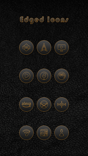 Edged Orange Icons Screenshot 3