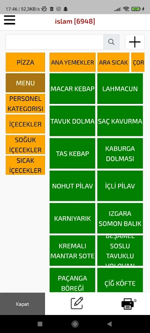 Qrmenue Pos Screenshot 0