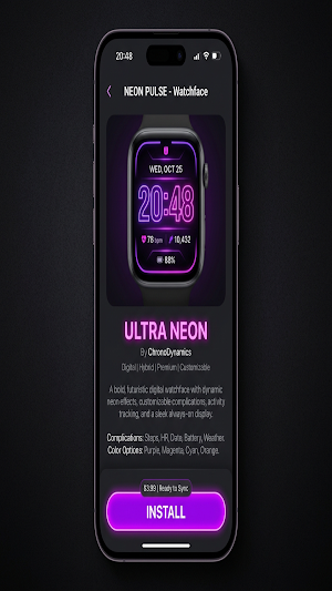 Bip Max Watchfaces: Animated Screenshot 1