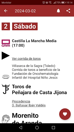 Calendario Taurino Screenshot 1