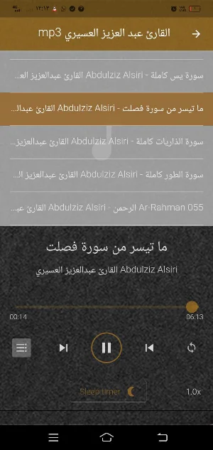 القارئ عبد العزيز العسيري mp3 Screenshot 3