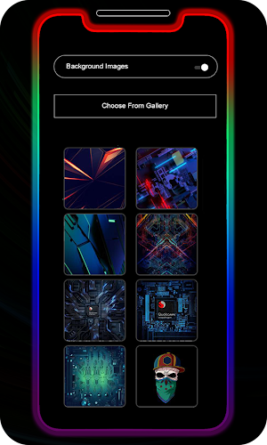 Border Light Live Wallpaper - LED Coler Border Screenshot 1