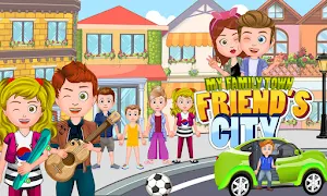 My Family Town - Friend`s City Screenshot 0