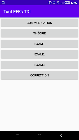 Les Examens Fin Formation TDI Screenshot 2