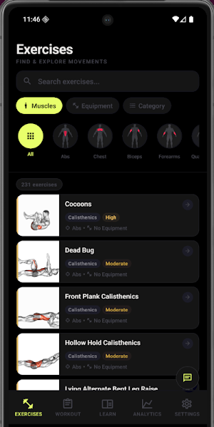 Hayal Workout Tracker Gym Home Screenshot 0