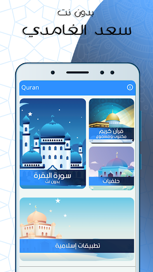 البقرة بصوت الغامدي بدون نت Screenshot 0