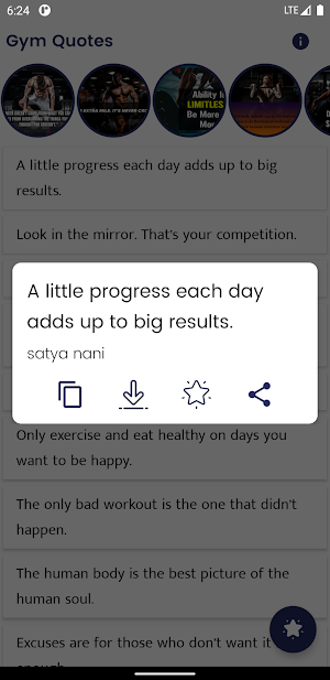 Gym Quotes and Sayings Screenshot 0