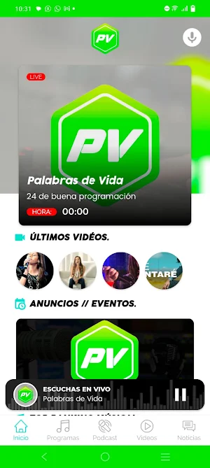 Radio Palabras de Vida Screenshot 1
