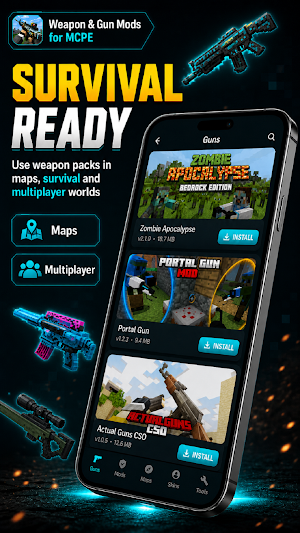 Weapon & Gun Mods for MCPE Screenshot 3