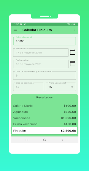 Calcular Aguinaldo Mexico Screenshot 3