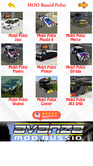 Bussid Mod Mobil Polisi, Balap, Pribadi Screenshot 1