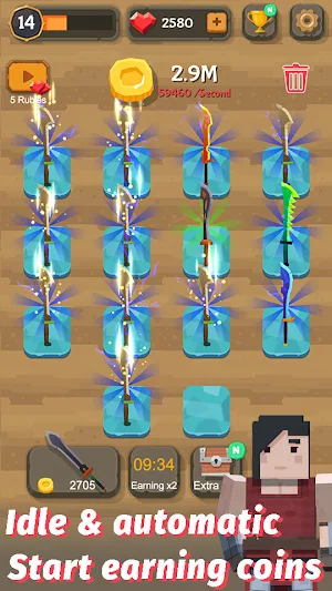 Merge Sword - Idle Blacksmith Master Screenshot 2