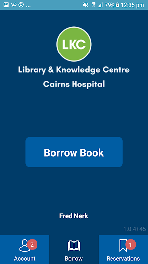Cairns Hospital LKC Self Check Screenshot 0