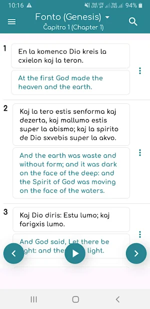 Esperanto Bible Screenshot 1
