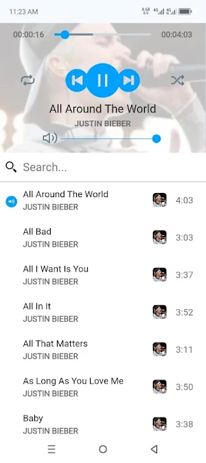 All Justin Bieber Songs Screenshot 0